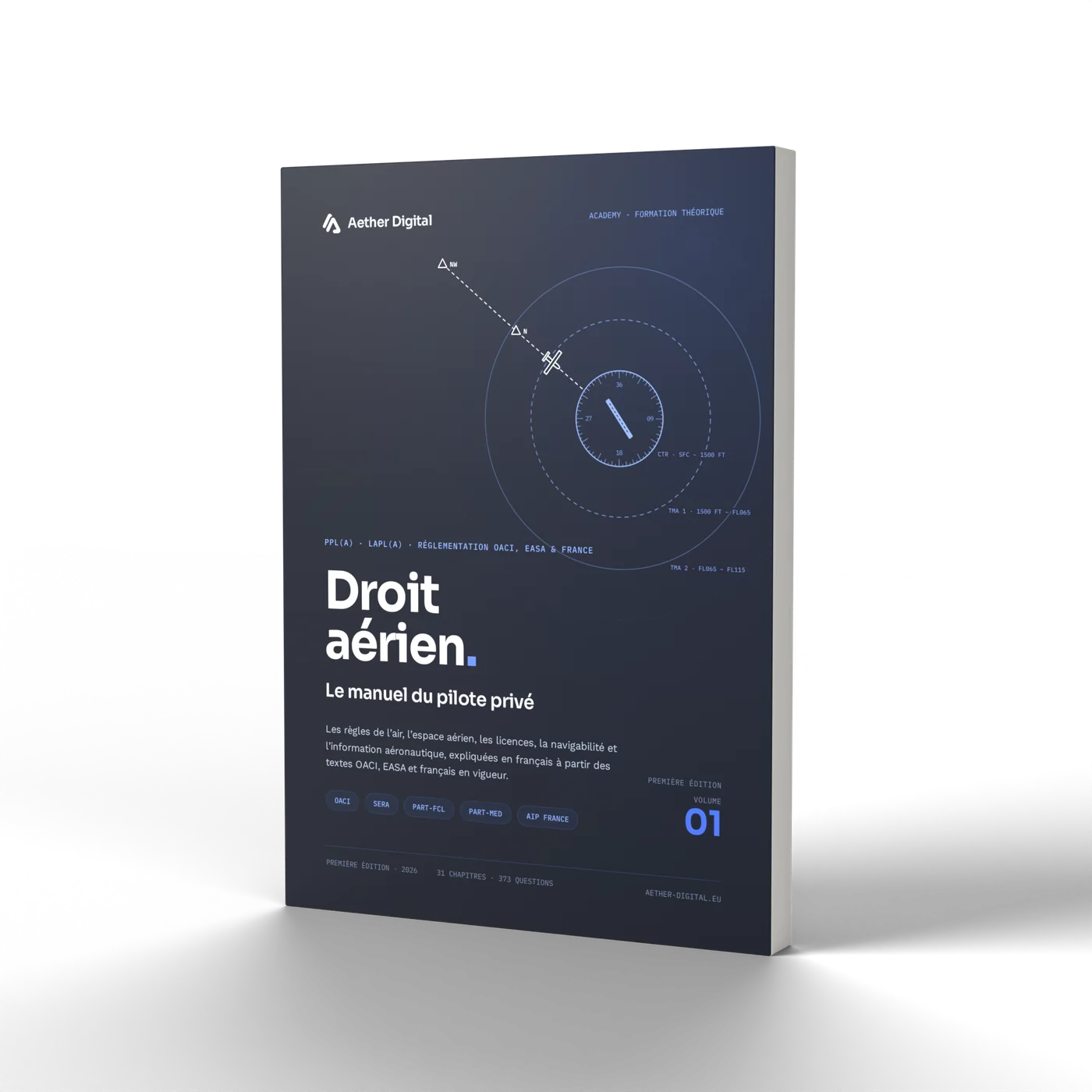 Le livre debout, vue de la tranche